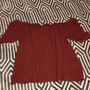 Cute off the shoulder crop top